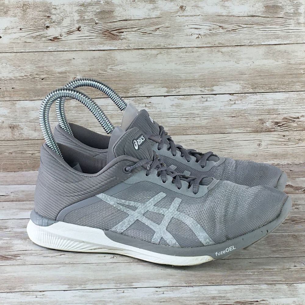 Asics FuzeX Rush Womens 8 Gray White